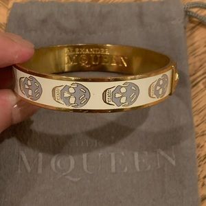 Alexander McQueen Enamel Skull Bracelet